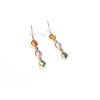 Image 2 : 14K GOLD MULTI-COLOURED SAPPHIRE (6.40CT) & DIAMOND (0.14CT) EARRINGS APPRAISED AT $3000