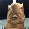 Image 2 : GEORGE PRICE, SEABIRD ISLAND, 2 FIGURE OWL TOTEM POLE, 10.5' H
