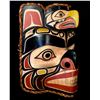 Image 2 : RANDY STIGLITZ, COAST SALISH, 2 FIGURE BEAR AND EAGLE MASK, 13" TALL, 10" WIDE.