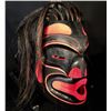 Image 2 : GEORGE PRICE ' WILD WOMAN' MASK, SEABIRD ISLAND, B.C. 16'' H X 9'' W X 9'' L