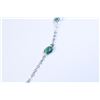 Image 2 : 10K GOLD EMERALD (4.70CT) NECKLACE 11 OVAL SHAPED EMERALDS APPRAISED AT $2,650.00