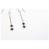 Image 2 : 14K GOLD BLUE DIAMOND (0.60CT) EARRINGS APPRAISED AT $1,688.00