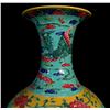 Image 4 : PAIR OF CHINESE FAMILLE VERTE STYLE HAND DECORATED VASES, 23’' H