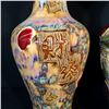 Image 2 : PAIR OF CHINESE POLYCHROME STYLE VASES, 25'' H