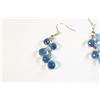 Image 2 : 14K GOLD BLUE TOPAZ TEAR DROP EARRINGS APPRAISED AT $1,813.00