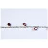 Image 2 : 10K GOLD ORANGE SAPPHIRE (3.50CT) BRACELET APPRAISED AT $1,700.00