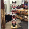 Image 1 : CHRIS GLENDALE, 4 FIGURE WHALE TOTEM, 62’’ H