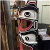 Image 2 : CHRIS GLENDALE, 4 FIGURE WHALE TOTEM, 62’’ H