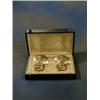 Image 1 : A pair of fine quality 19th Century French silver cups and saucers with engine turned decoration...