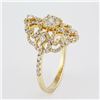 Image 2 : 1.38 ctw Filigree Victorian Design Ring  14Kt Yellow Gold F, SI2-I1, 4.65 gms 6.5