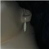 Image 2 : 0.58 ct F, SI2-I1 Pavé Diamonds Dagger Dangle Drop Earrings 14Kt  Yellow Gold 1.95 gms
