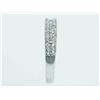 Image 4 : 0.49ct Channel Pavé Diamond 14K White Gold Half Band Wedding Ring - Size 7