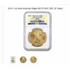 Image 1 : 2010 1 oz Gold American Eagle MS-70 NGC (ER, 25 Years)