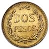 1945 Mexico Gold 2 Pesos AGW .0482