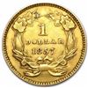 Image 2 : $1 Indian Head Gold Type 3 Around 140 Years Old Minted Between 1856-1889