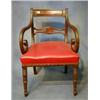 Image 1 : A set of 6 Georgian mahogany bar back dining chairs with pierced mid rails and upholstered seats...