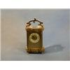 Image 1 : A French 19th Century 8 day carriage clock with enamelled dial and Arabic numerals contained in a...