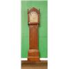 Image 1 : An 18th Century longcase clock, the 12" brass arched dial with strike/silent indicator, calendar...