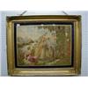 Image 1 : A fine quality 18th century wool and applique work panel depicting Moses in the Bull Rushes 17" x...