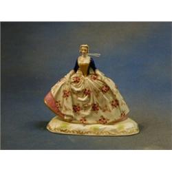 A 19th Century Sampson porcelain figure of a Crinoline lady 5" £50-75...