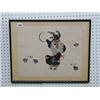 Image 1 : A pair of Oriental paintings on rice paper "Chickens" 12" x 14" £30-50...