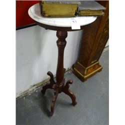 Marble Top Mahogany Pedestal