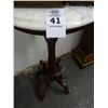 Image 2 : Marble Top Mahogany Pedestal