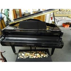 Samick Black Laquer Baby Grand Piano #86140A