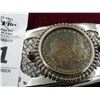 Image 1 : Genuine 1887 Silver Morgan Dollar In A Belt Buckle