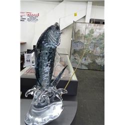 Artist Signed Glass/Crystal Fish - No Shipping