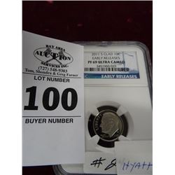2011 S Clad Ultrea Cameo Dime