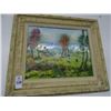 Image 1 : Framed Art Acrylic On Metal "Playing In Meadow"