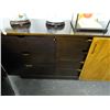 Image 2 : Inlaid Wood Accent Accordian Door Server