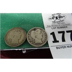 2-Pack of Silver Barber Quarters