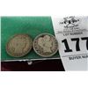 Image 1 : 2-Pack of Silver Barber Quarters
