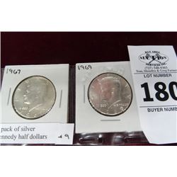 2-Pack of Silver Kennedy Half Dollars