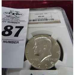 Graded Kennedy Half 1965