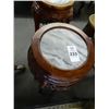Image 2 : 2 Ornate Mahogany/Marble Pedestal - 2 Times the Money