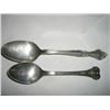 Image 1 : 2 TOTAL VERY OLD SILVER SPOONS WITH 1 STAMPED *COMMUNITY* ALL FOR 1 MONEY!!! SILVER SPOONS CAME OUT