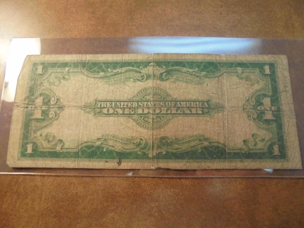 1923 LARGE SIZE 1 SILVER CERTIFICATE BLUE SEAL HORSE BLANKET