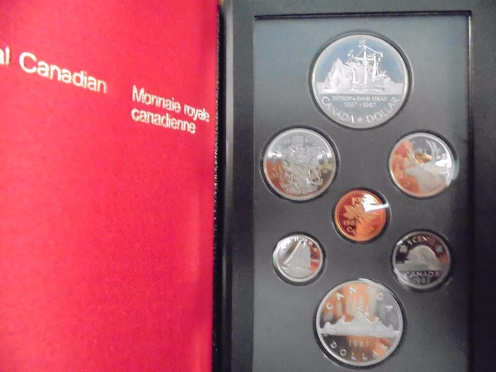 1987 CANADA DOUBLE DOLLAR PROOF SET DAVIS STRAIT ORIGINAL ROYAL