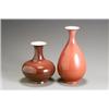 Image 1 : Two Chinese Red Glazed Vases Guangxu-Xuantong Period (1875-1911) One with underglaze blue K...