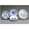 Image 1 : Group of Six Chinese Export Blue and White Shallow Dishes Daoguang-Guangxu Period (1821-1908)<...