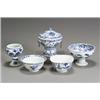 Image 1 : Group of Five Chinese Export Blue and White Table Articles Late 19th-Early 20th Century Con...