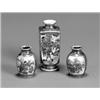 Image 1 : Group of Three Satsuma Vases Meiji Period (1868-1912) The first two a pair, one signed indi...