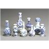 Image 1 : Group of Eight Chinese Export Blue and White Vases Late 19th-Early 20th Century Three with...