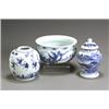 Image 1 : Chinese Export Blue and White JardiniŠre, a Covered Urn and a Ginger Jar Guangxu-Xuantong P...