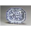 Image 1 : Chinese Export 'Canton' Blue and White 'Fitzhugh' Border Rectangular Platter Daoguang Period (...