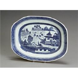 Property from a Northern Virginia Collection Chinese Export 'Canton' Blue and White Pl...