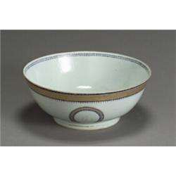 Property of Various Owners Chinese Export 'Armorial' Footed Bowl Jiaqing Period (17...